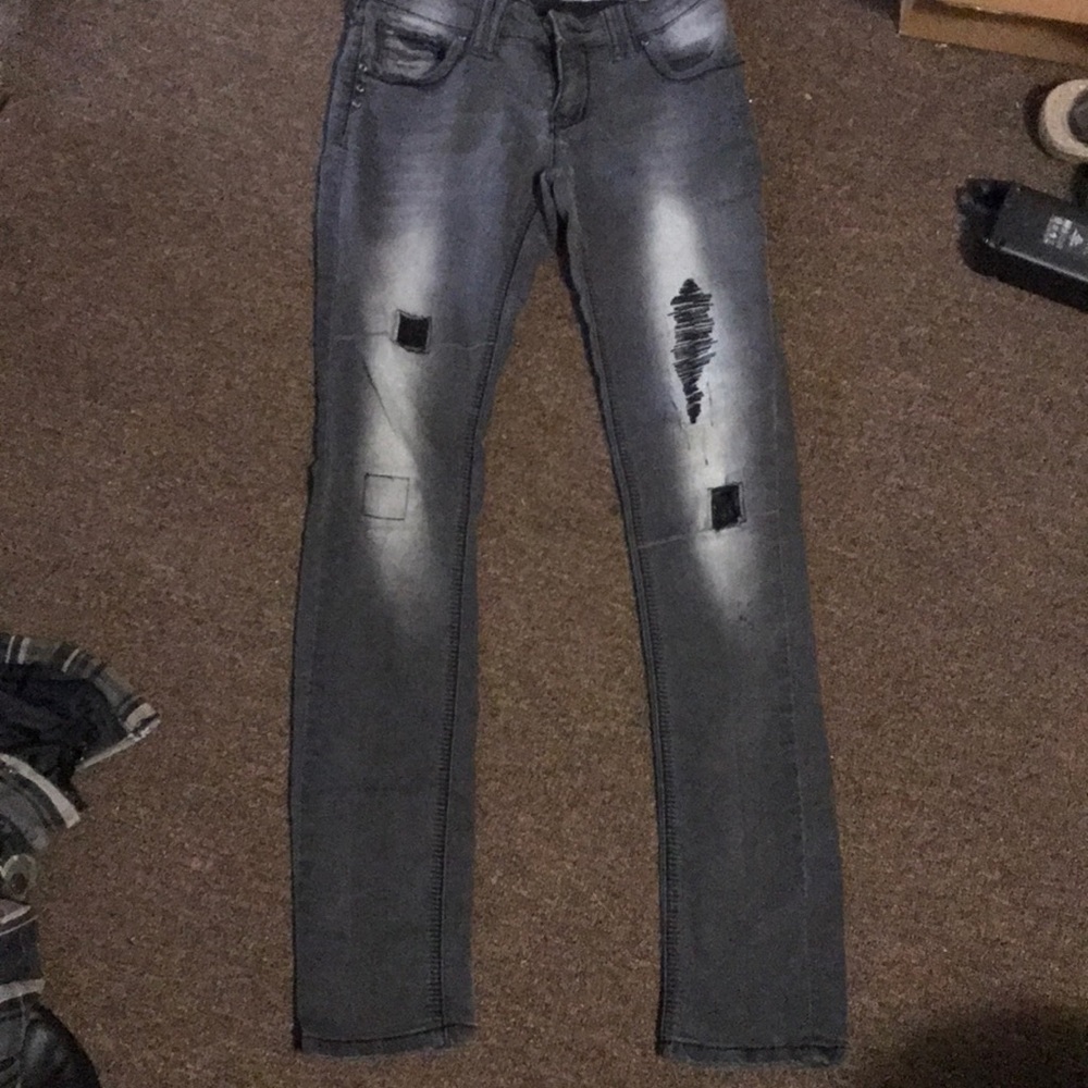 Super cute grey skinny jeans